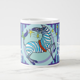 Caneca azul-de-natal Zebra 2018