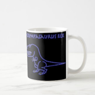 Caneca azul de néon de Grumpasaurus Rex