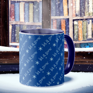 Caneca Azul Deixe-o nevar