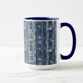 Caneca Azul Distante E Travado Jean Denim
