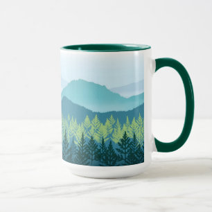 Caneca azul do berçário de Ridge