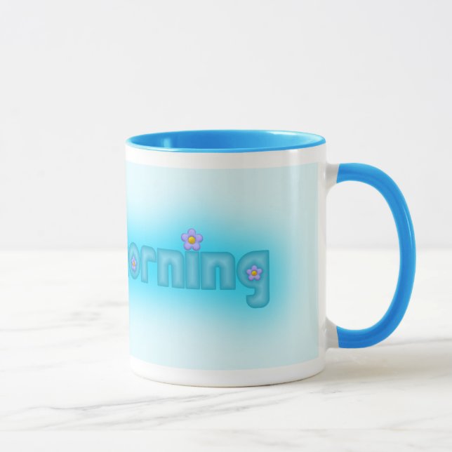 Caneca Azul do bom dia (Direita)