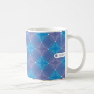 Caneca azul do círculo