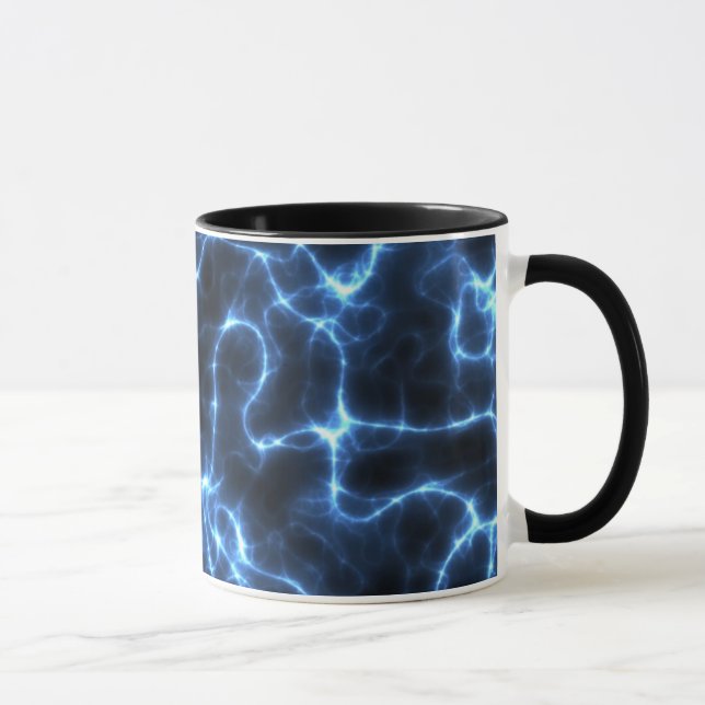 Caneca azul do relâmpago (Direita)