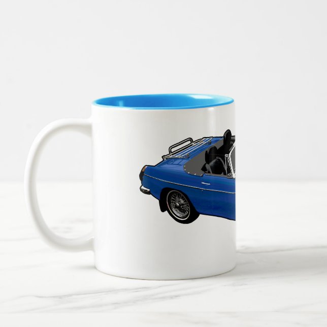 Caneca azul do roadster (Esquerda)