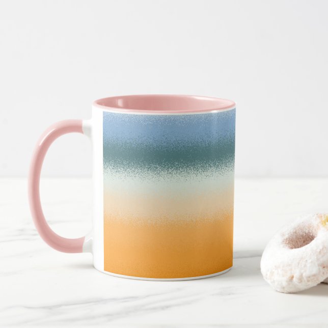 Caneca Azul e laranja (Com Donut)