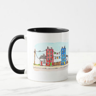 Caneca Azul e Vermelho Apartamentos Aquarela