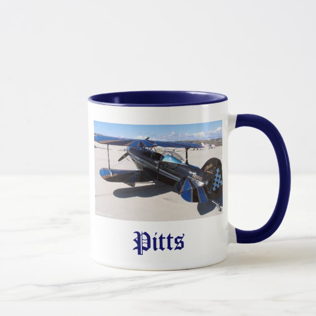 Caneca Azul especial de Pitts, Pitts (Direita)