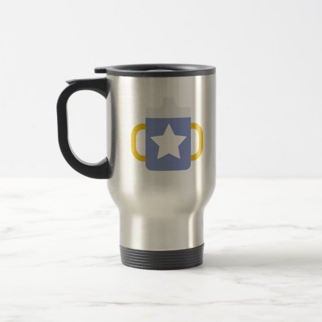 caneca azul-estrela (Esquerda)