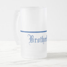 Caneca azul fina do Linha-Fraternidade-Fosco