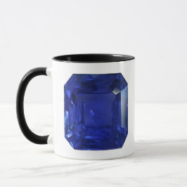 Caneca Azul Gemstone Sapphire Quadrado