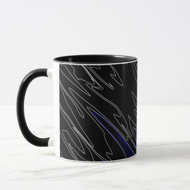 Caneca Azul preto marmoreado (Esquerda)