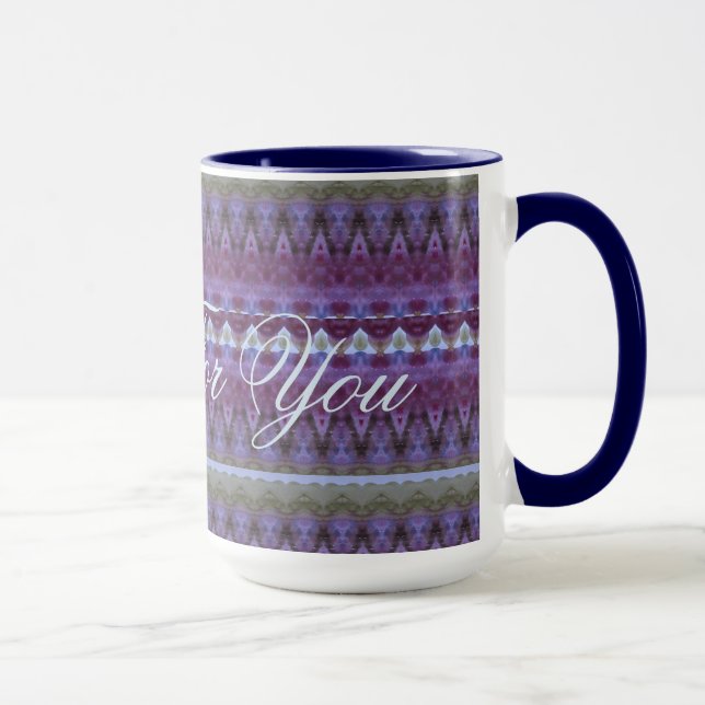 Caneca Azul Roxo e Verde (Direita)