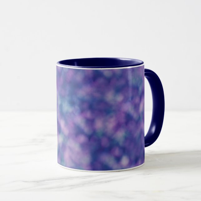 Caneca Azul Roxo Rosa Único Legal Chic (Frente Esquerda)