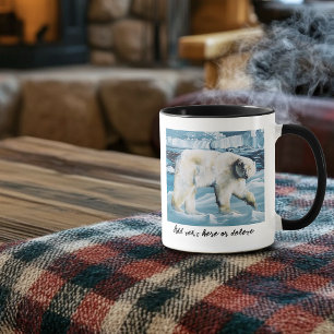 Caneca Azul-Urso Polar Ártico