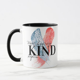 Caneca azul-vermelho torna a América mais personalizáve
