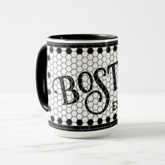 Caneca Azulejo hexadecimal Impressão Boston Mug