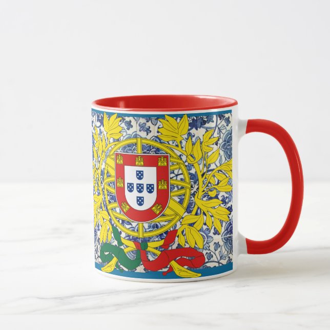 Caneca Azulejo Mug com descansos portugueses (Direita)