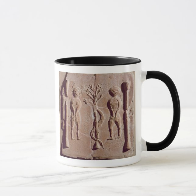 Caneca Azulejo que representa Adam e véspera, romanos (Direita)