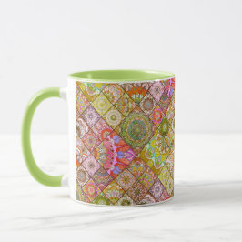 Caneca Azulejo Warm Boho