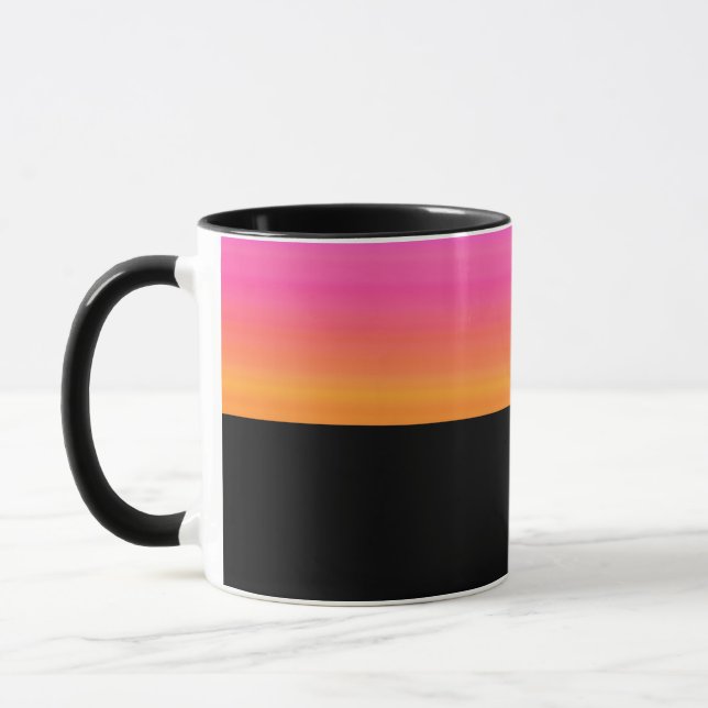Caneca B11 - Tasse mit Gelb Violett Farbverlauf  (Esquerda)