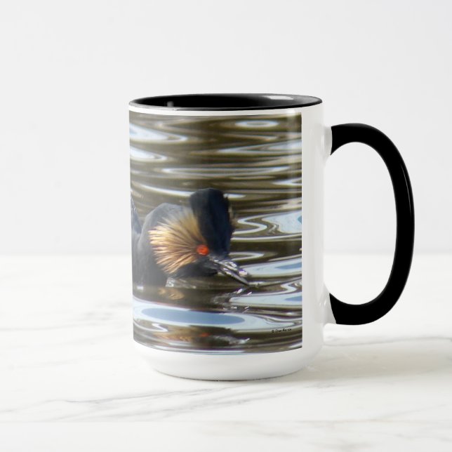 Caneca B8 Eared Grebe Cortejando (Direita)