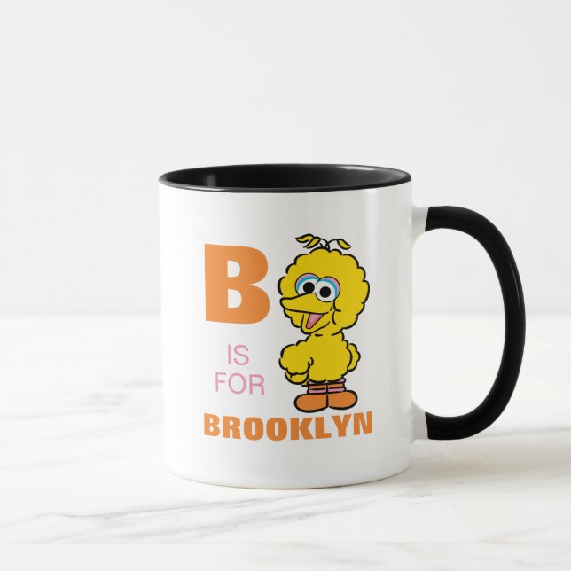 Caneca B é para o Big Bird | Adicione seu nome (Direita)