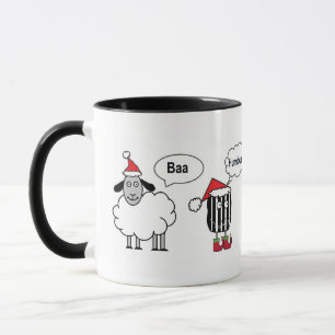 Caneca Baa Humbug Funny Cartoon Festivo