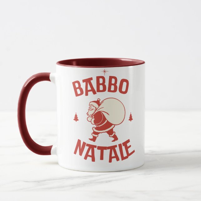 Caneca Babbo Natale Papais noeis Italianos Renna Felry Na (Esquerda)