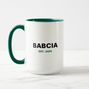 Caneca "Babcia Est. Ano" - O presente perfeito para a vov