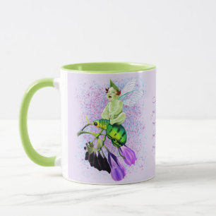 Caneca Baby Pixie Rindo em Beetle Ride Mug