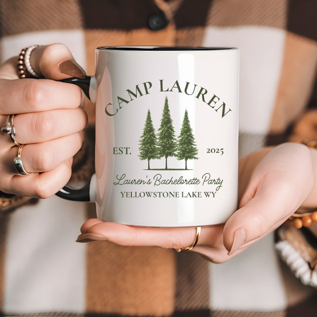 Caneca Bach Camp, Presente Personalizado de Acampa (Bach Camp mug, Bride Camp mug, custom name mug, bachelorette party mug, bridal shower mug,)