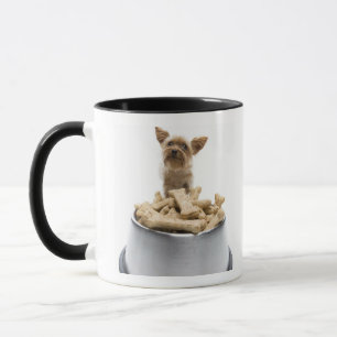 Caneca Bacia de deleites do cão pelo yorkshire terrier
