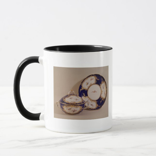 Caneca Bacia de Vincennes e suporte, c.1745 (Esquerda)