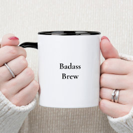 Caneca Badass Breve Citação Engraçada