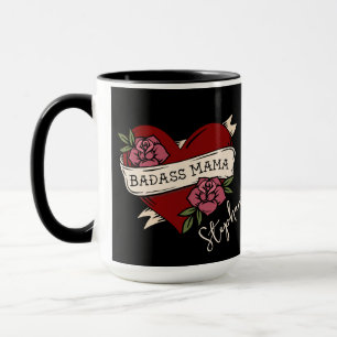 Caneca Badass Mama Personalizou Coffee Mug