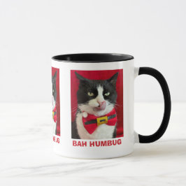 Caneca Bah Humbug Tuxedo Cat Mug
