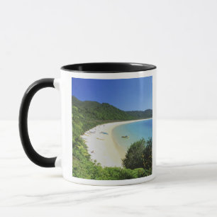 Caneca Baía de Tonga, Abel Tasman NP, Ilha do Sul, Nova