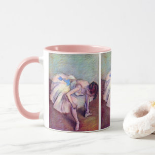 Caneca Bailarina Sentada de Edgar Degas, Arte de Balé Vin