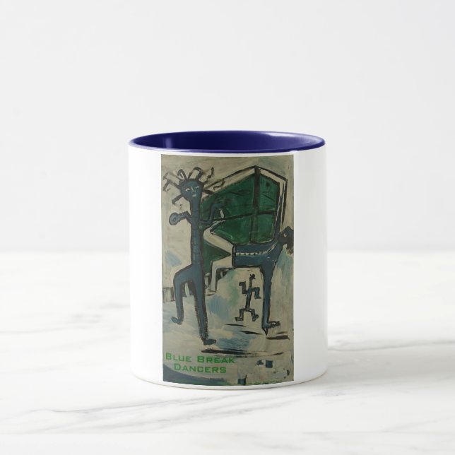 Caneca bailarinos de break azuis (Centro)