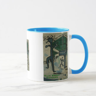Caneca bailarinos de break azuis