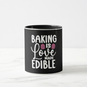Caneca Baker Baking É Amor Feita Com Assar De Bolo Comest