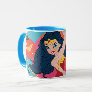 Caneca Balança de Feriado da Mulher Maravilha da Liga da