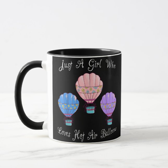 Caneca Balão de ar quente e bonito (Esquerda)