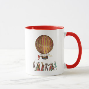 Caneca Balão E Pessoas De Ar Quente
