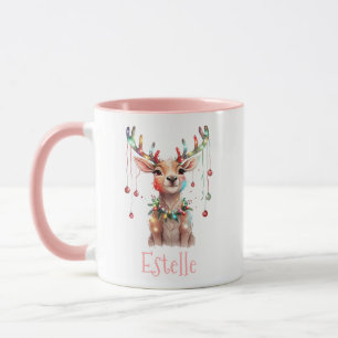 Caneca Balas e ornamentos de Natal de Rebelde Whimsical