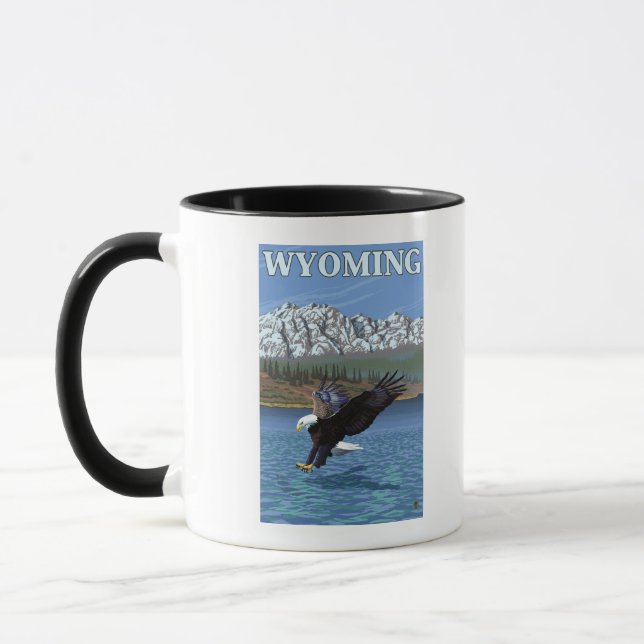 Caneca Bald Eagle Diving - Wyoming (Esquerda)