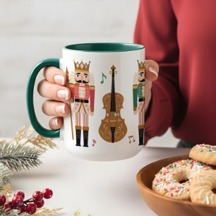 Caneca Balé Noz-Craqueador de Natal Whimsso Música Violin