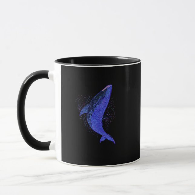 Caneca Baleia de Resistência Profunda – Arte de Poster (Esquerda)