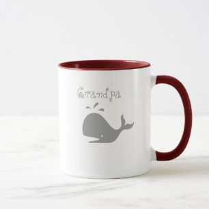 Caneca Baleia do vovô do estilo de Mania_Family da balei